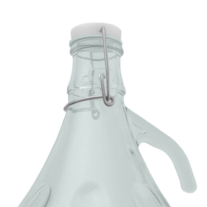 5‑Litre Glass Demijohn Bottle with Swing‑Top Lid