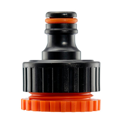 Black/Orange Garden Hose Accessory Set – Connectors & Nozzle
