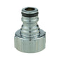 3/4" BSPF Chrome-Plated Metal Tap Connector with Snap-On Male Fitting