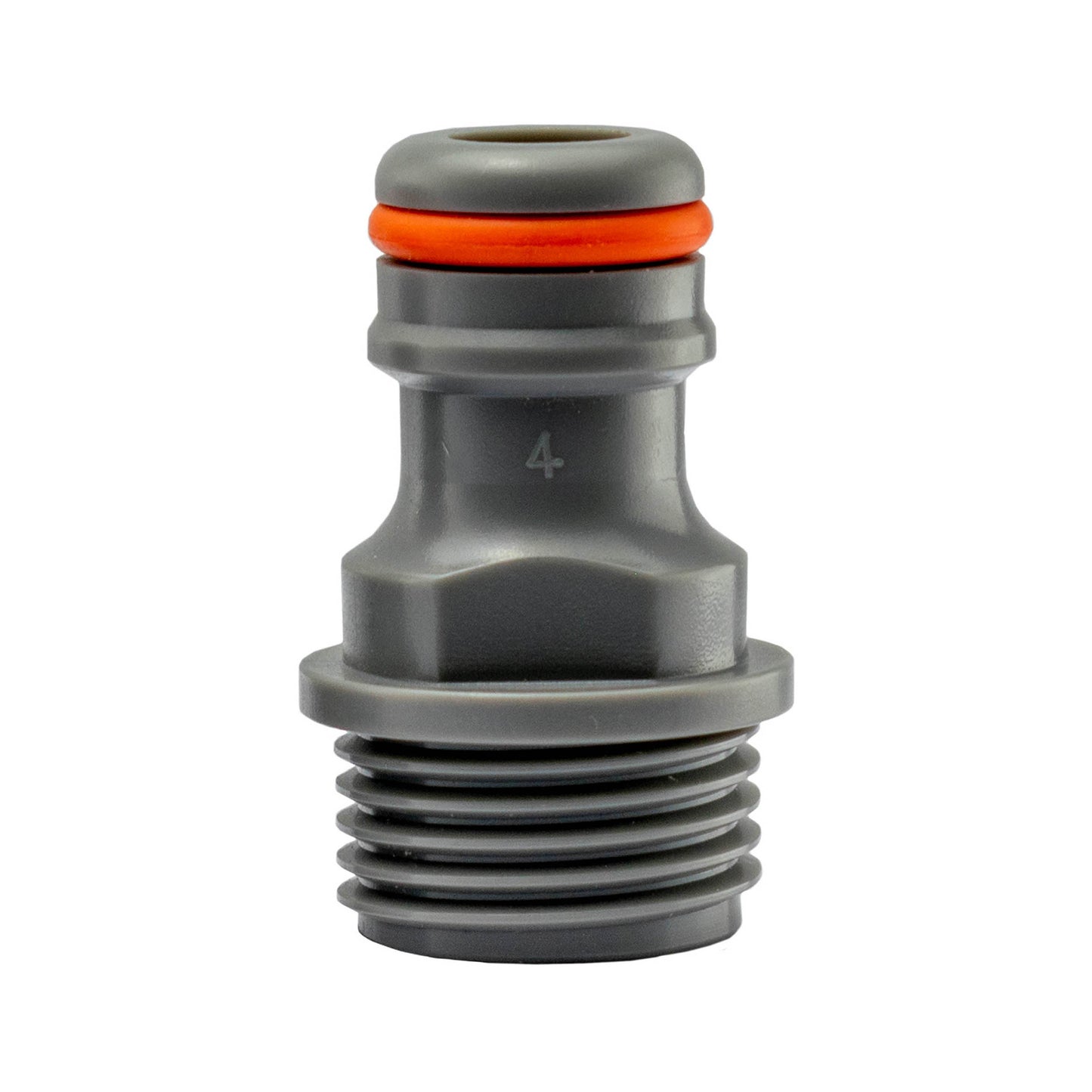 25mm MDPE Wall Flange Set Including Bib Valve and WL Male Click-Lock Fitting