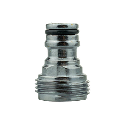 ¾" BSP Male Tap Fitting – Chrome Zinc Quick-Connect Adapter