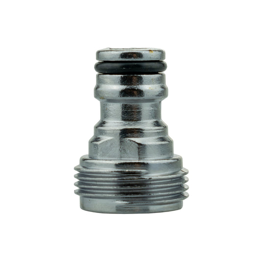 ¾" BSP Male Tap Fitting – Chrome Zinc Quick-Connect Adapter