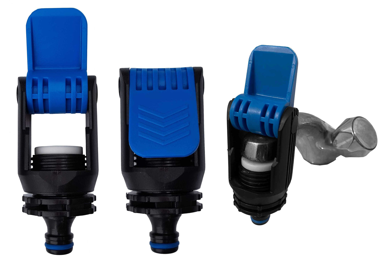 Non-Branded Blue Adapter for Kitchen Tap