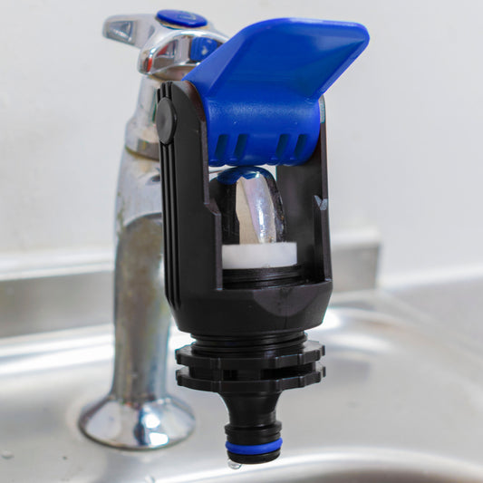 Non-Branded Blue Adapter for Kitchen Tap