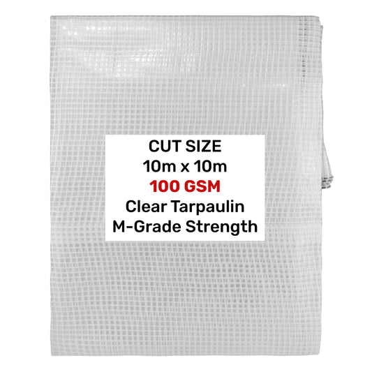 M-Grade Transparent Tarp 10m x 10m