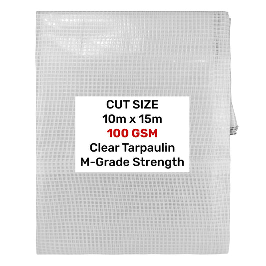 M-Grade Transparent Tarp 10m x 15m