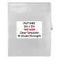 M-Grade Transparent Tarp 2m x 2m