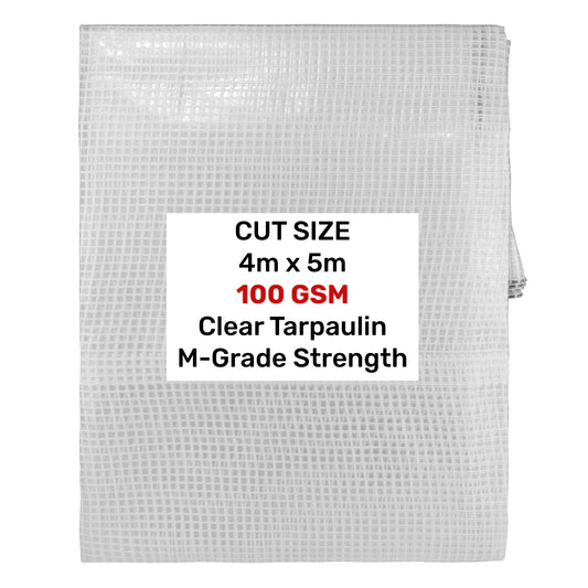 M-Grade Transparent Tarp 4m x 5m