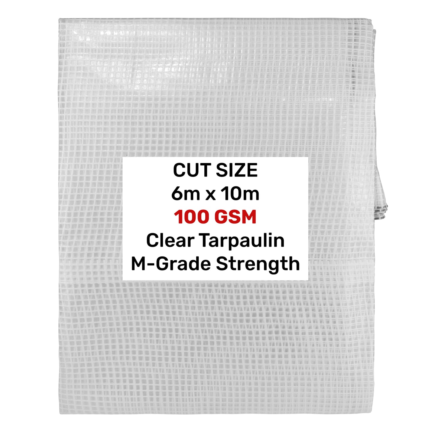 M-Grade Transparent Tarp 6m x 10m