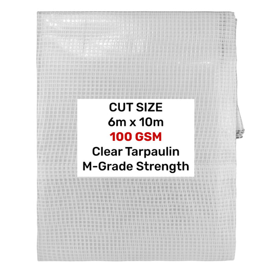 M-Grade Transparent Tarp 6m x 10m