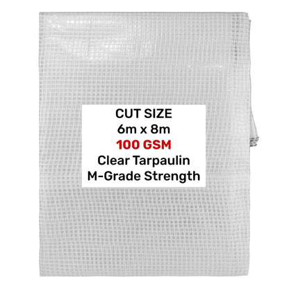 M-Grade Transparent Tarp 6m x 8m