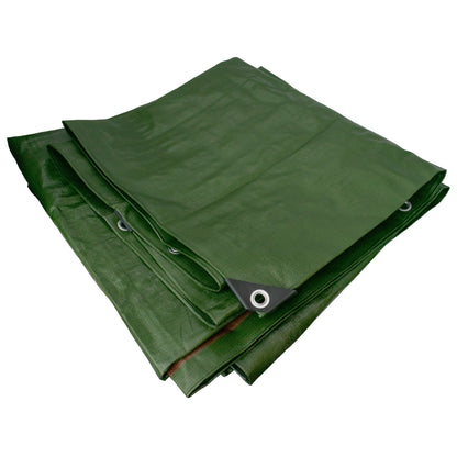 Green/Brown Tarpaulin Sheet 3m x 4m – L-Grade Cover