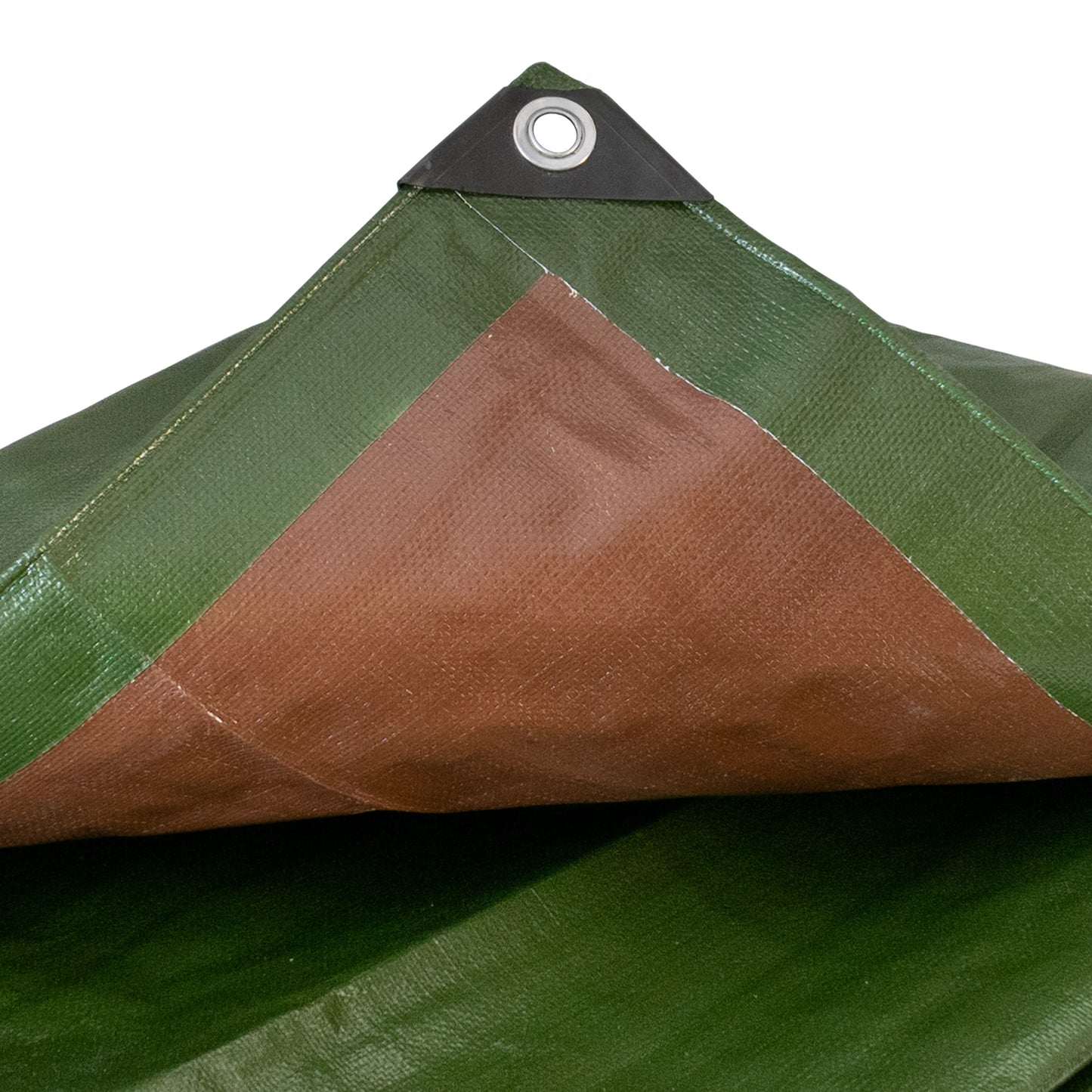 Green/Brown Tarpaulin Sheet 1m x 1m – L-Grade Cover