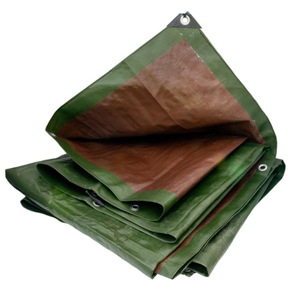 Green/Brown Tarpaulin Sheet 4m x 4m – L-Grade Cover