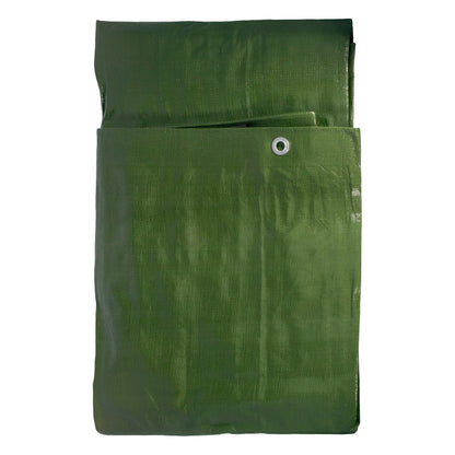 Green/Brown Tarpaulin Sheet 4m x 4m – L-Grade Cover