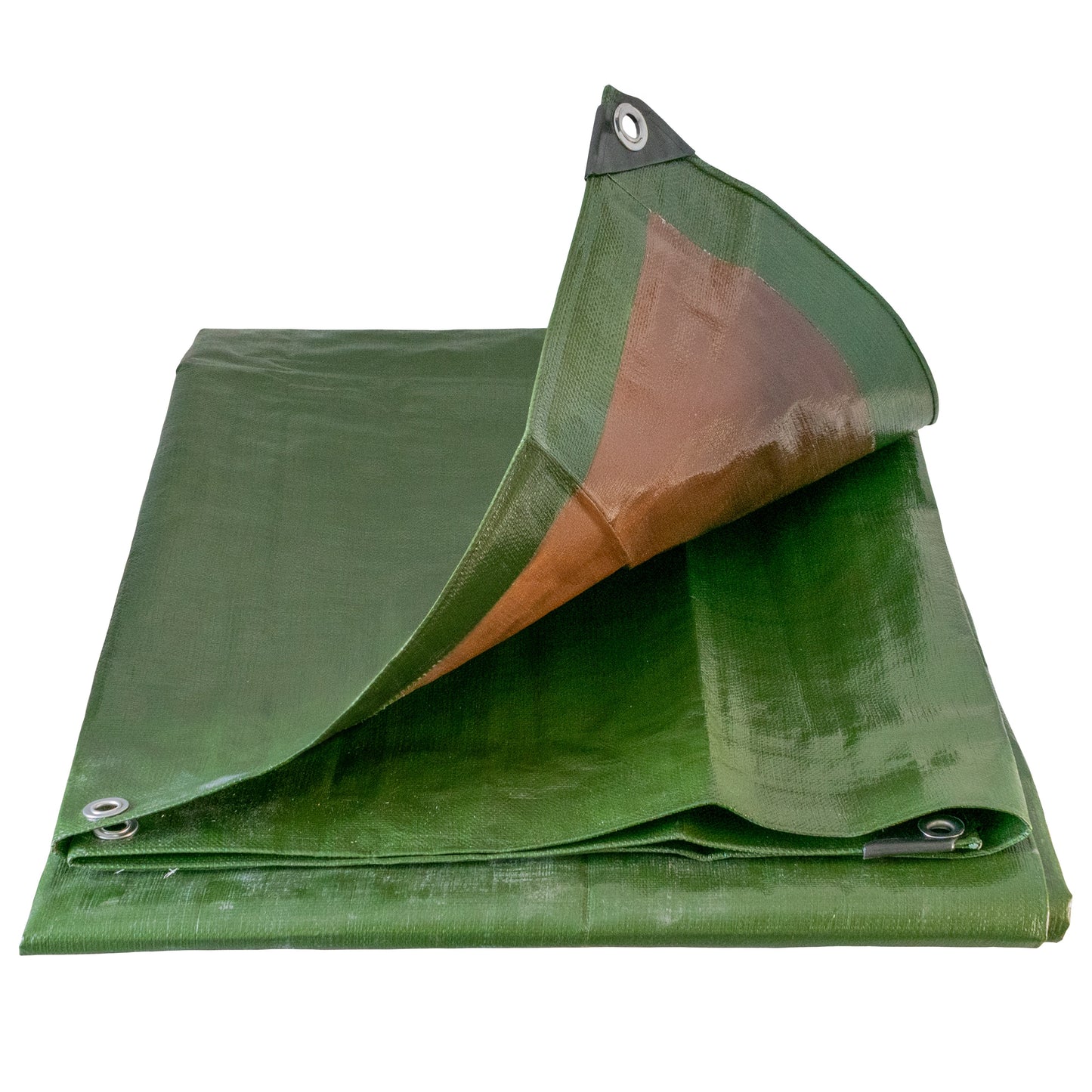 Green/Brown Tarpaulin Sheet 3m x 4m – L-Grade Cover