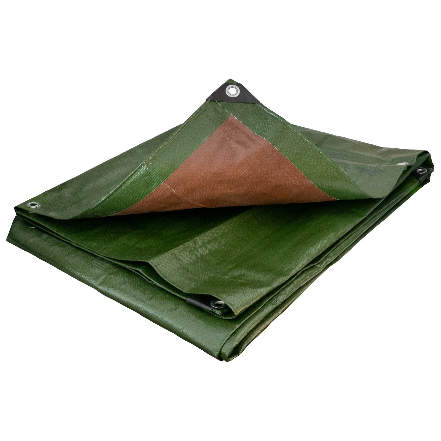 Green/Brown Tarpaulin Sheet 3m x 4m – L-Grade Cover