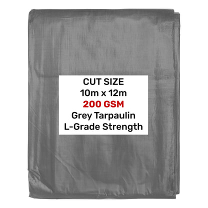 L-Grade Grey Tarp 10m x 12m