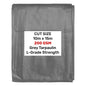 L-Grade Grey Tarp 10m x 15m