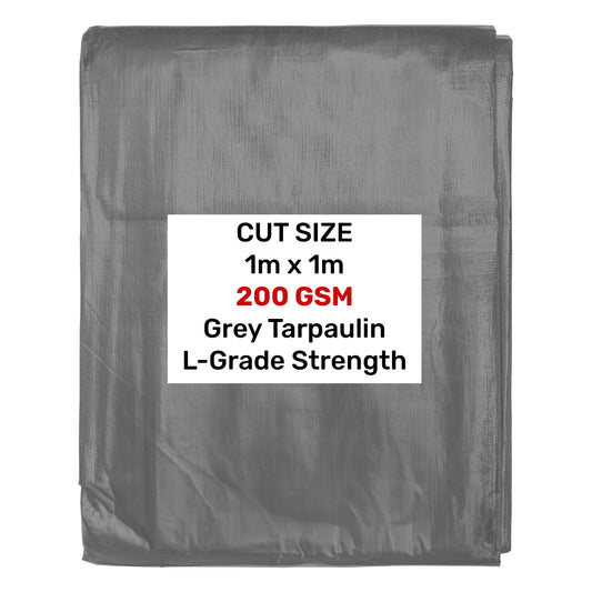 L-Grade Tarp Grey 1m x 1m