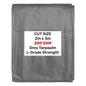 L-Grade Grey Tarp 2m x 3m