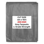 L-Grade Grey Tarp 6m x 10m