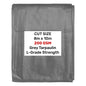 L-Grade Grey Tarp 8m x 10m