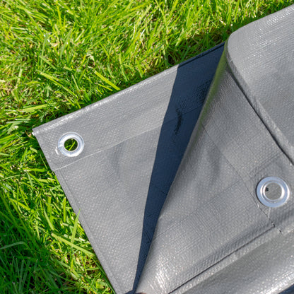 L-Grade Grey Tarp 6m x 8m
