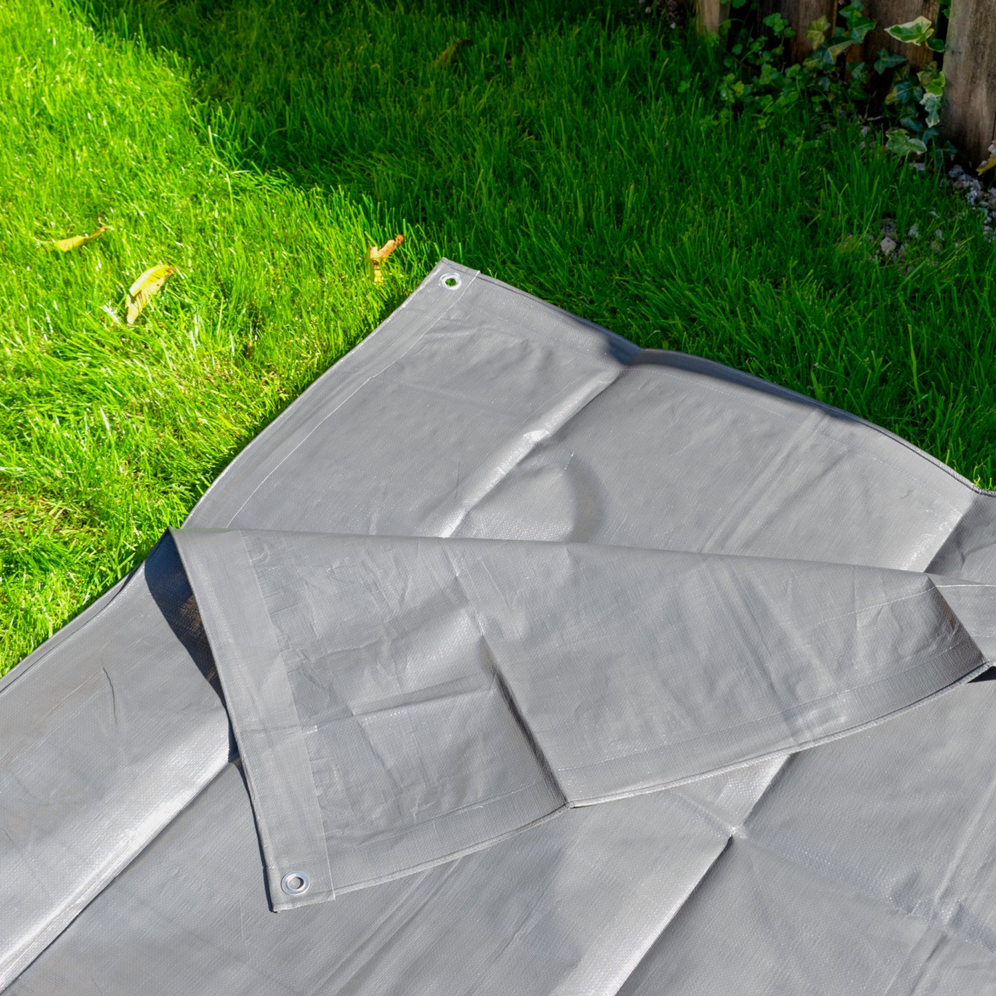 L-Grade Grey Tarp 8m x 10m