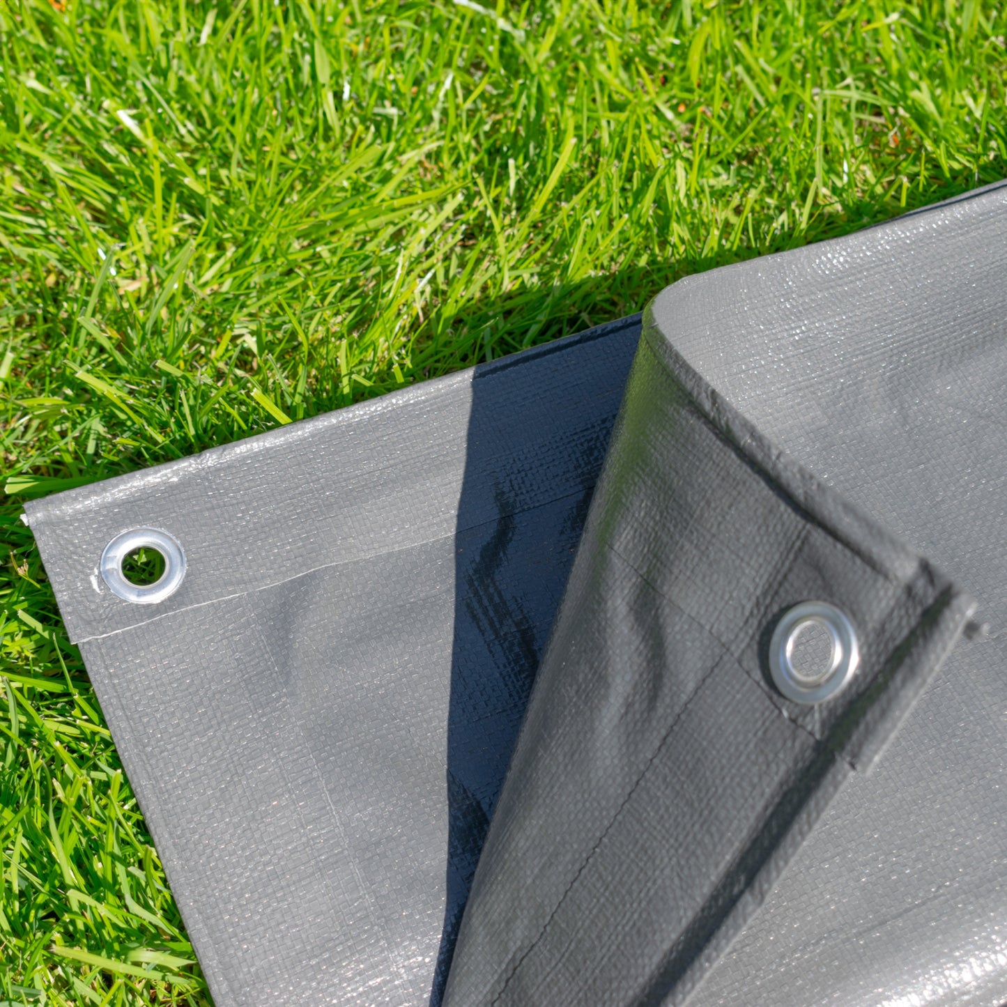 L-Grade Grey Tarp 6m x 6m