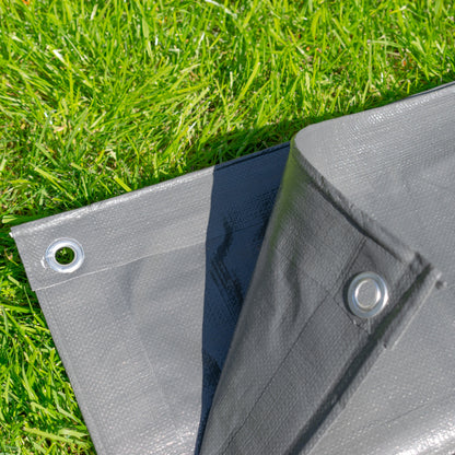 L-Grade Grey Tarp 6m x 6m