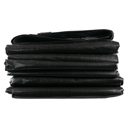 L-Grade Black/Silver Tarp 8m x 10m