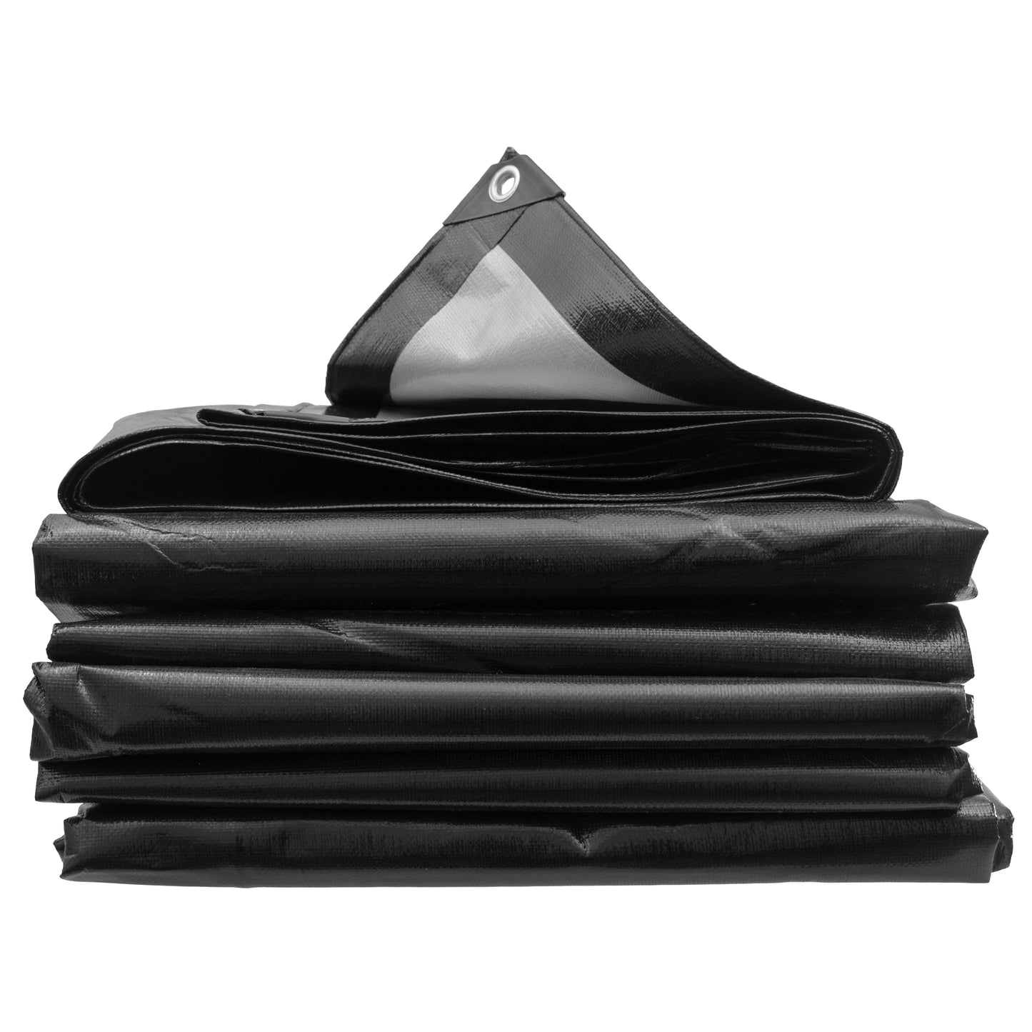 L-Grade Black/Silver Tarp 8m x 10m