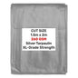 Heavy-Duty Silver Tarpaulin XL-Grade 1.5m x 2m