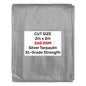 Heavy-Duty Silver Tarpaulin XL-Grade 2m x 2m