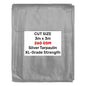 Heavy-Duty Silver Tarpaulin XL-Grade 3m x 3m