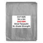 Heavy-Duty Silver Tarpaulin XL-Grade 3m x 4m