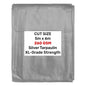Heavy-Duty Silver Tarpaulin XL-Grade 5m x 6m