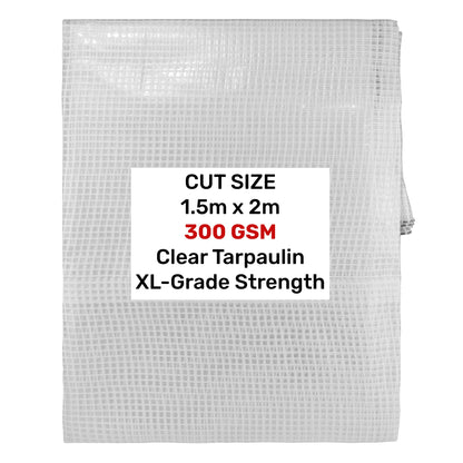 XL-Grade Clear Tarp 1.5m x 2m