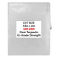 XL-Grade Clear Tarp 1.5m x 2m