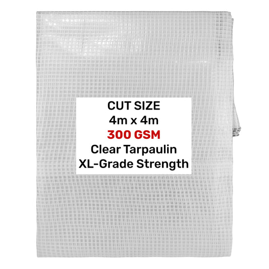 XL-Grade Clear Tarp 4m x 4m