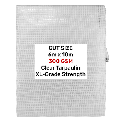 XL-Grade Clear Tarp 6m x 10m