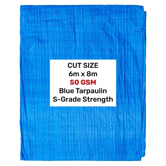 S-Grade Blue Tarp 6m x 8m