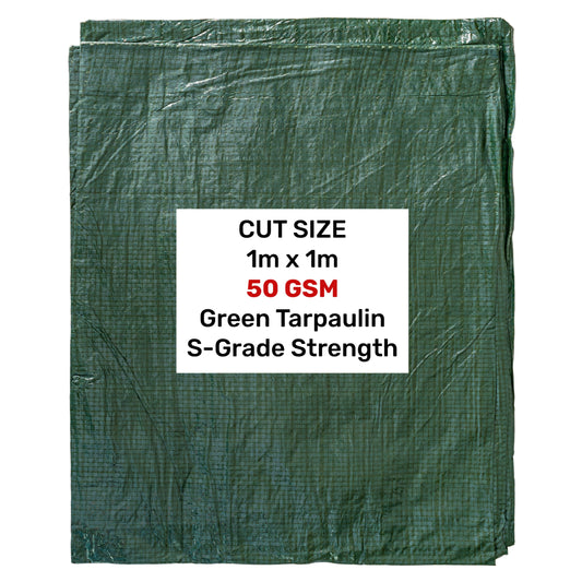 S-Grade Green Tarp 1m x 1m