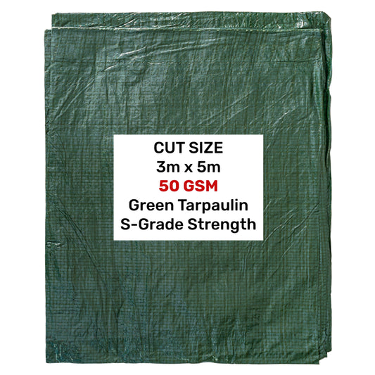 S-Grade Green Tarp 3m x 5m