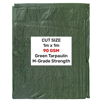 M-Grade Green Tarp 1m x 1m
