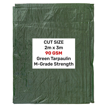 M-Grade Green Tarp 2m x 3m
