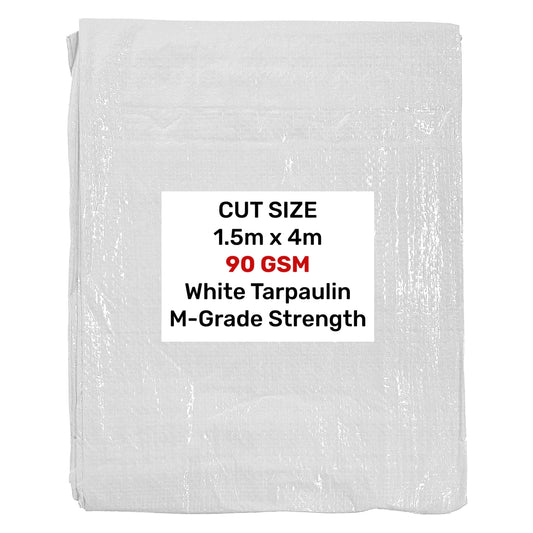 M-Grade White Tarp 1.5m x 4m