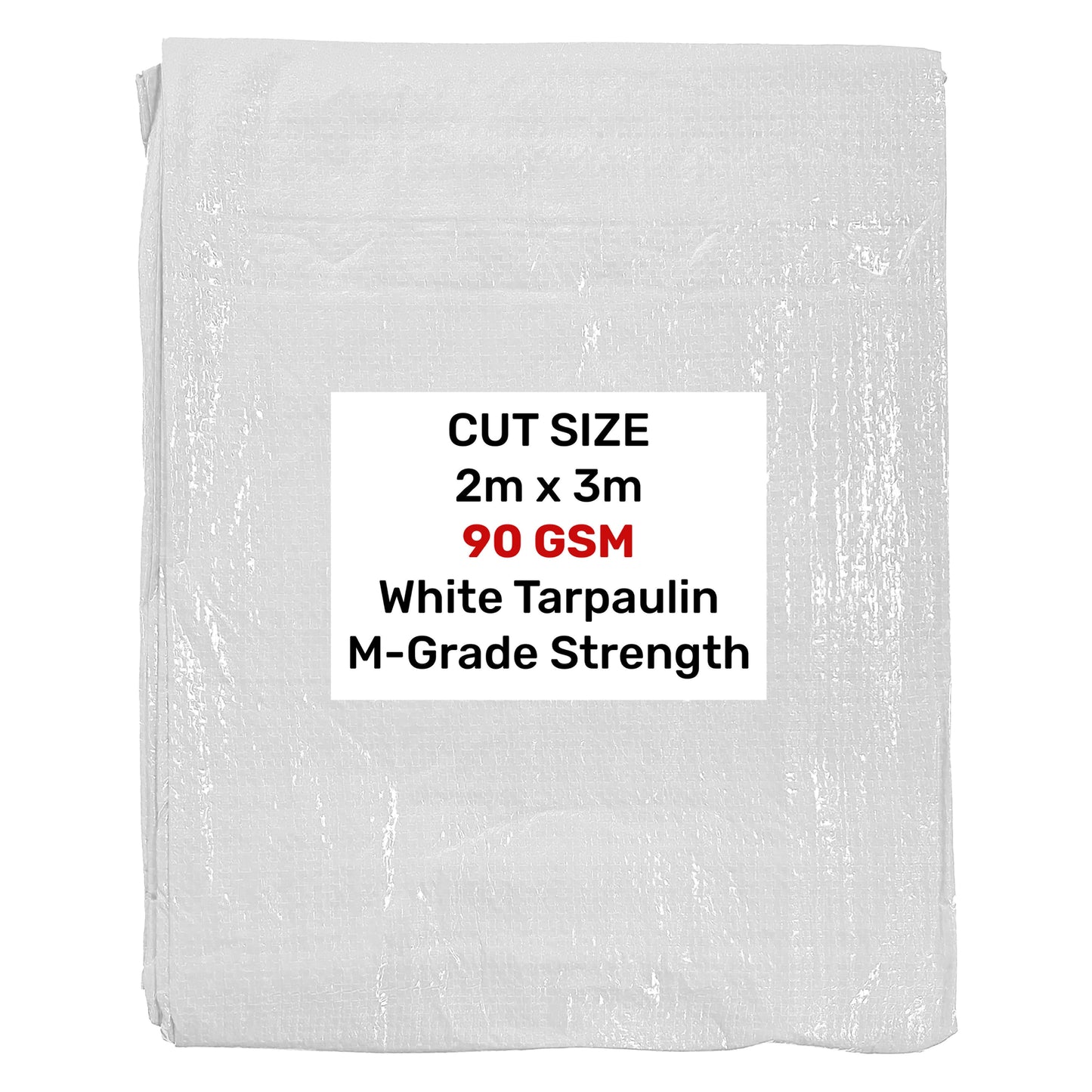 M-Grade White Tarp 2m x 3m