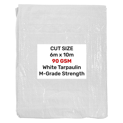 M-Grade White Tarp 6m x 10m